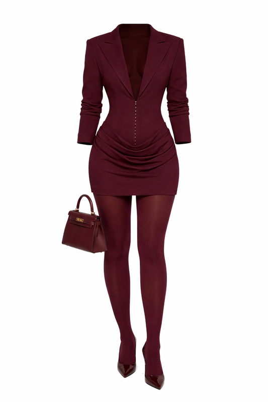 Burgundy Dress