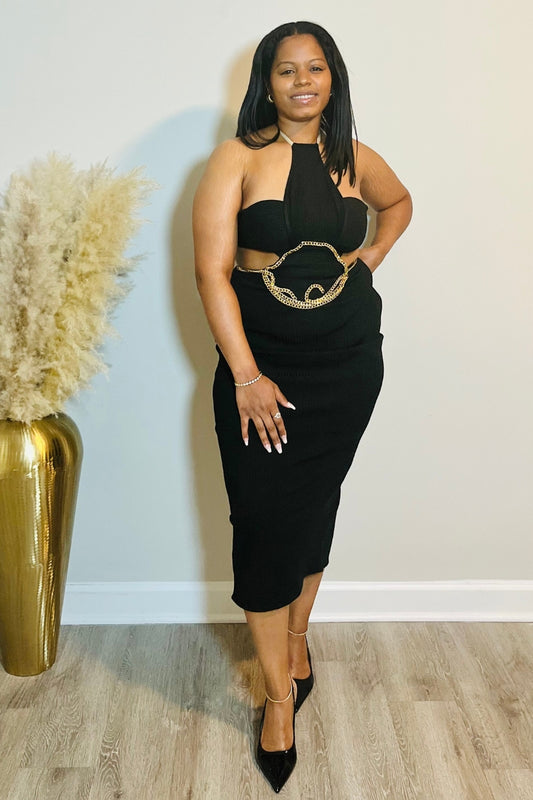 Black & Gold dress