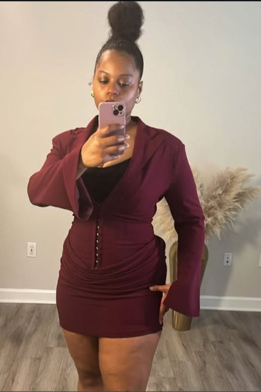 Burgundy Dress